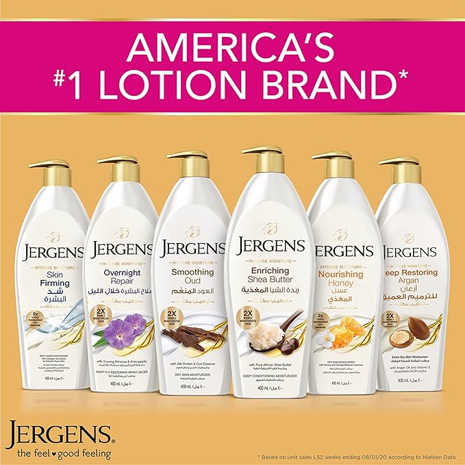 Jergens Smoothing Oud Body Lotion 400ML (1DOZEN)